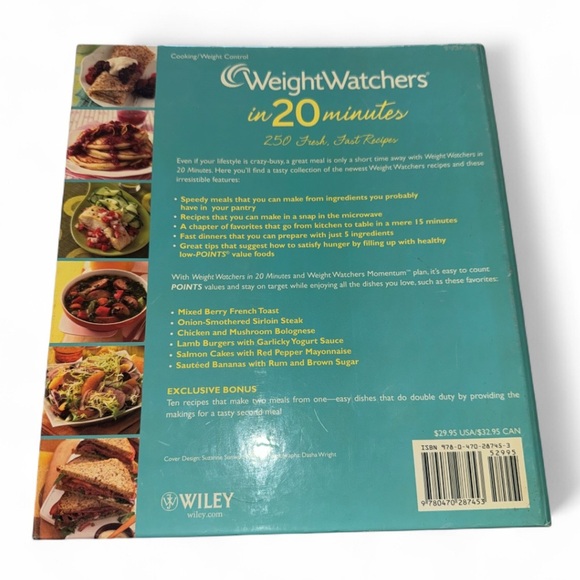 Weight Watchers In 20 Minutes Cookbook with Vibrant Cover - Picture 2 of 7